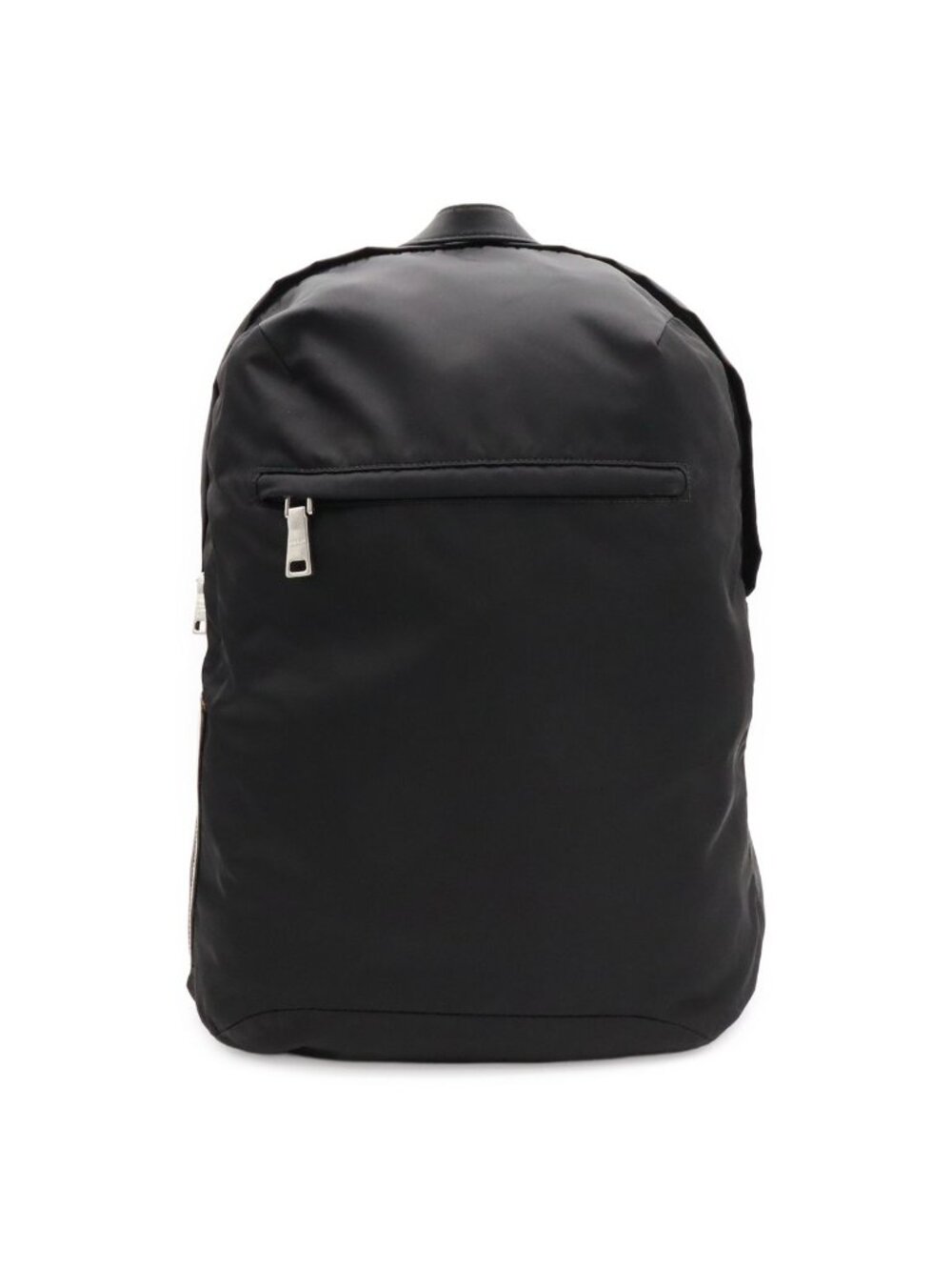 Prada Backpack Nylon Leather Nero Black Silver